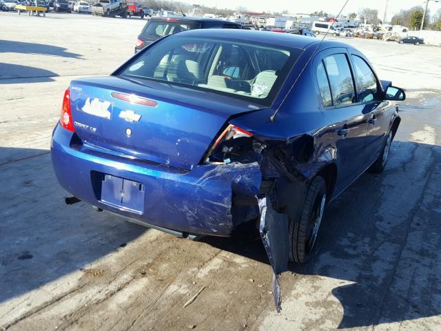 1G1AK55F977380216 - 2007 CHEVROLET COBALT LS PURPLE photo 4