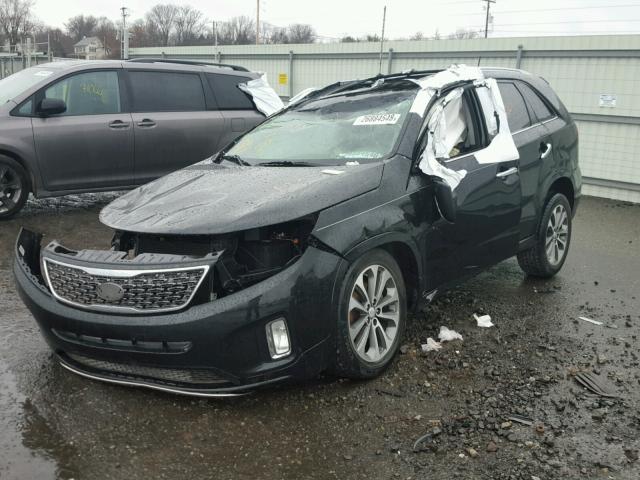 5XYKW4A77FG617845 - 2015 KIA SORENTO SX BLACK photo 2