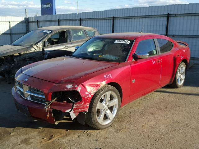 2B3KA33G88H329912 - 2008 DODGE CHARGER SX RED photo 2