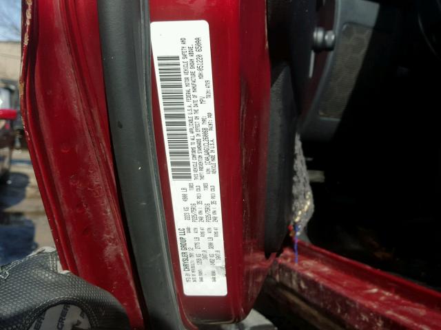 1C4AJWAG1CL260068 - 2012 JEEP WRANGLER S BURGUNDY photo 10