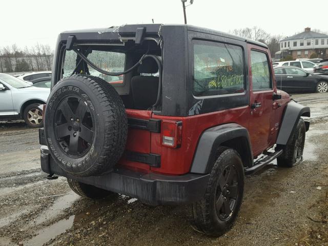 1C4AJWAG1CL260068 - 2012 JEEP WRANGLER S BURGUNDY photo 4