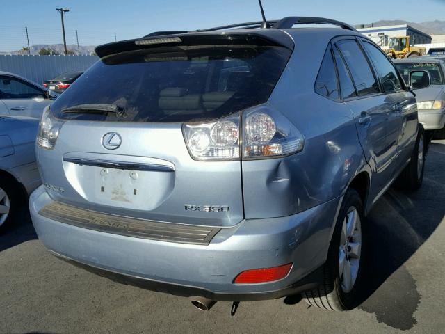 2T2GK31U77C021807 - 2007 LEXUS RX 350 BLUE photo 4