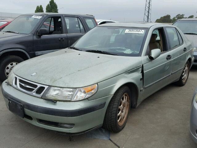 YS3ED48E213010216 - 2001 SAAB 9-5 GREEN photo 2