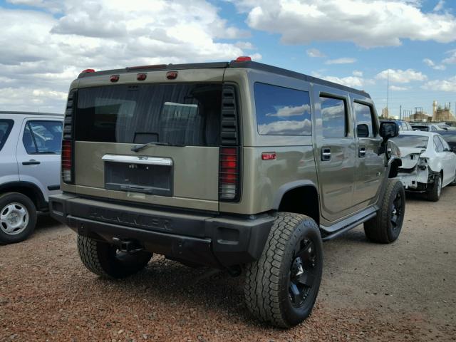 5GRGN23U55H115341 - 2005 HUMMER H2 BROWN photo 4