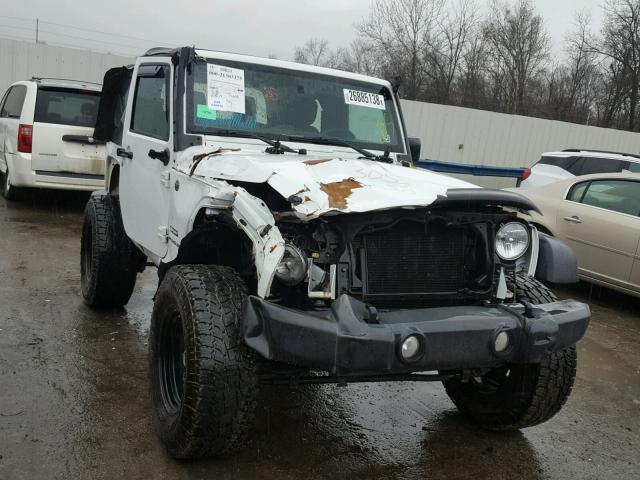 1C4AJWAG2DL596524 - 2013 JEEP WRANGLER S WHITE photo 1