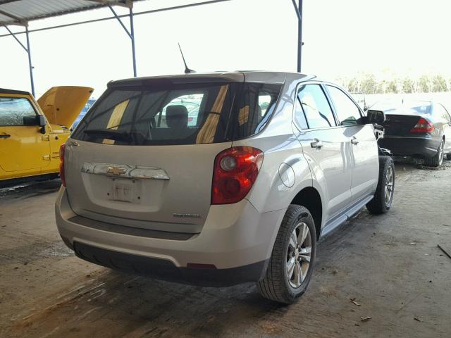 2GNALBEK5D1150463 - 2013 CHEVROLET EQUINOX LS SILVER photo 4