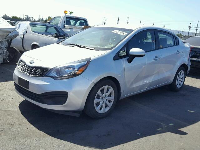 KNADM4A33F6447737 - 2015 KIA RIO LX Արծաթագույն լուսանկար 2