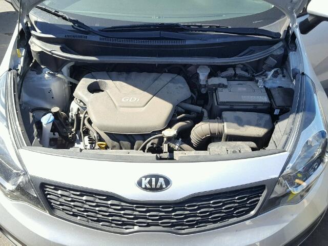KNADM4A33F6447737 - 2015 KIA RIO LX Արծաթագույն լուսանկար 7
