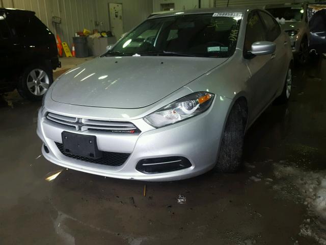 1C3CDFBH0DD185984 - 2013 DODGE DART SXT SILVER photo 2