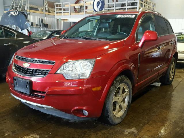 3GNAL3EK8DS633794 - 2013 CHEVROLET CAPTIVA LT RED photo 2