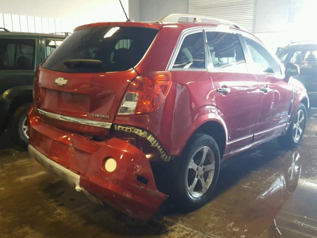 3GNAL3EK8DS633794 - 2013 CHEVROLET CAPTIVA LT RED photo 4