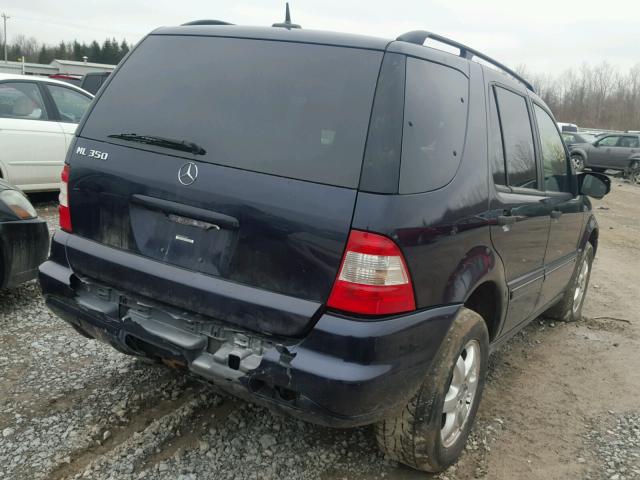 4JGAB57E53A414897 - 2003 MERCEDES-BENZ ML 350 BLUE photo 4