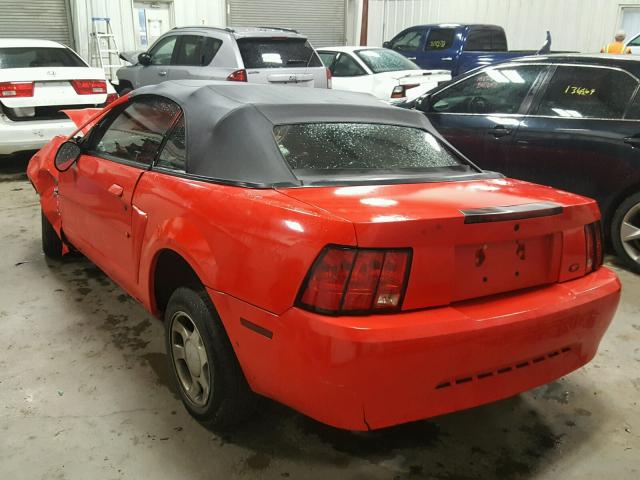 1FAFP4446YF283304 - 2000 FORD MUSTANG RED photo 3