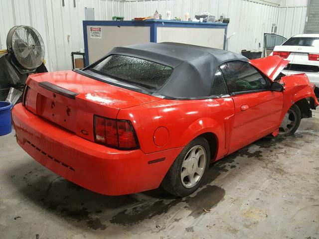 1FAFP4446YF283304 - 2000 FORD MUSTANG RED photo 4