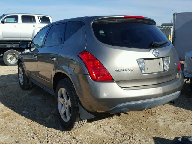 JN8AZ08TX3W113209 - 2003 NISSAN MURANO SL GOLD photo 3