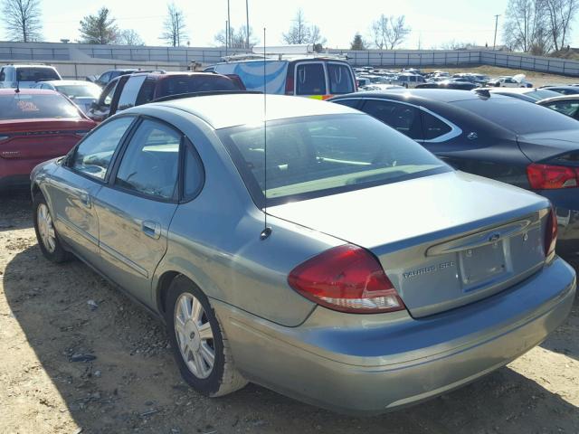 1FAFP56U27A152627 - 2007 FORD TAURUS SEL GREEN photo 3