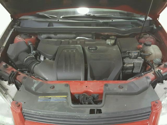 1G1AK55F177192810 - 2007 CHEVROLET COBALT LS RED photo 7