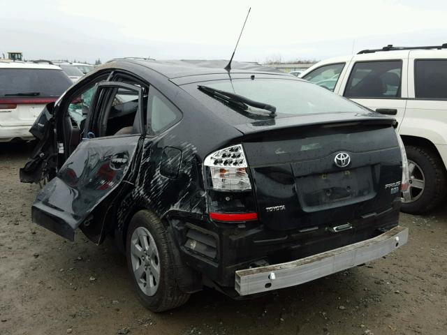 JTDKB20U083426072 - 2008 TOYOTA PRIUS BLACK photo 3