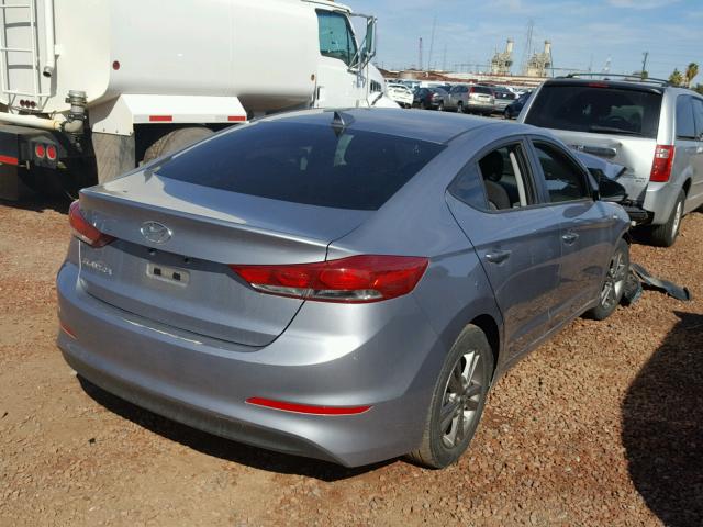 5NPD84LF4HH116835 - 2017 HYUNDAI ELANTRA SE SILVER photo 4