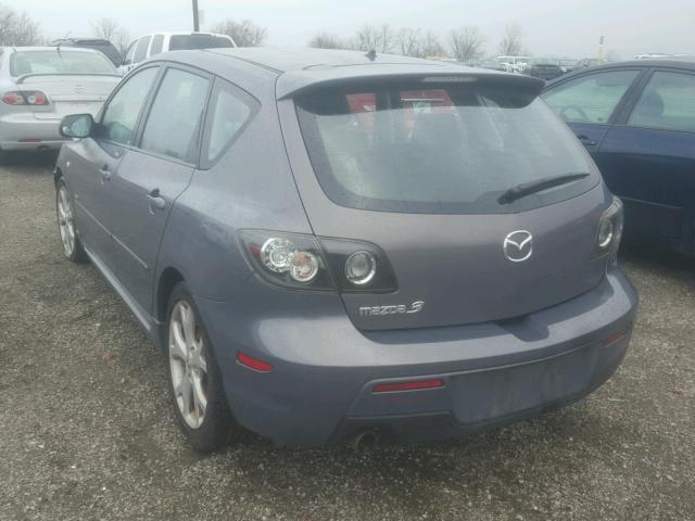 JM1BK344771692568 - 2007 MAZDA 3 HATCHBAC GRAY photo 3