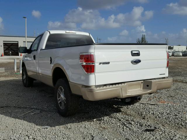 1FTPF14889KA68888 - 2009 FORD F150 WHITE photo 3