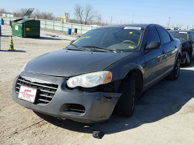 1C3EL46X14N203727 - 2004 CHRYSLER SEBRING LX GRAY photo 2