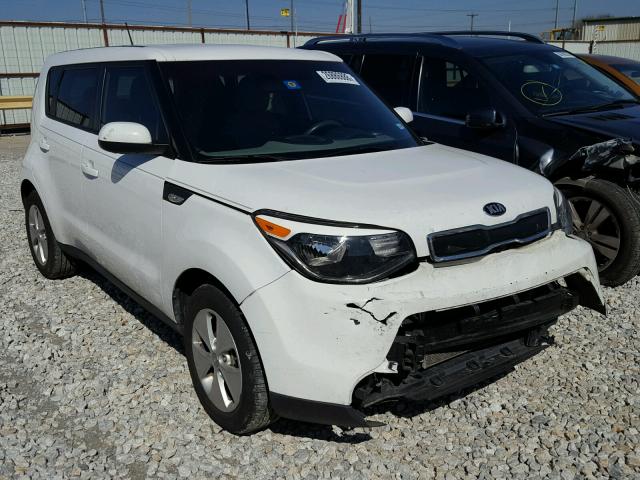 KNDJN2A26E7081084 - 2014 KIA SOUL WHITE photo 1