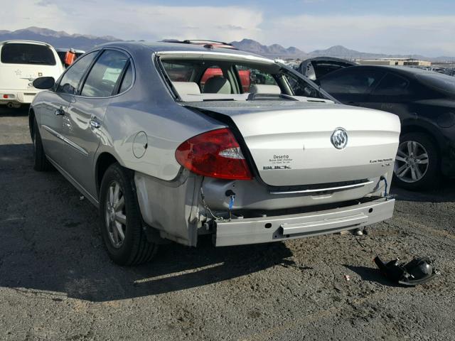 2G4WD582181159817 - 2008 BUICK LACROSSE C SILVER photo 3