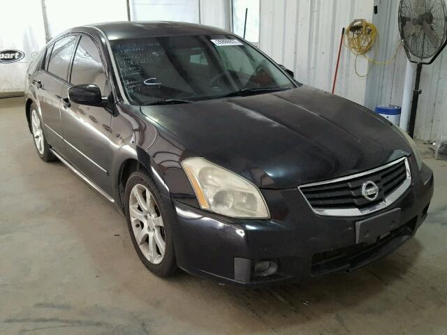 1N4BA41E78C823659 - 2008 NISSAN MAXIMA SE BLACK photo 1