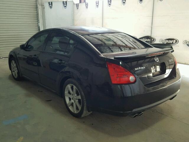 1N4BA41E78C823659 - 2008 NISSAN MAXIMA SE BLACK photo 3