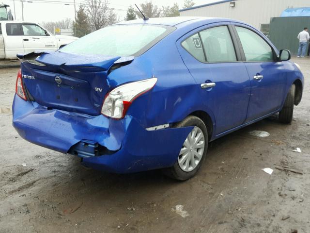 3N1CN7AP5DL845523 - 2013 NISSAN VERSA S BLUE photo 4