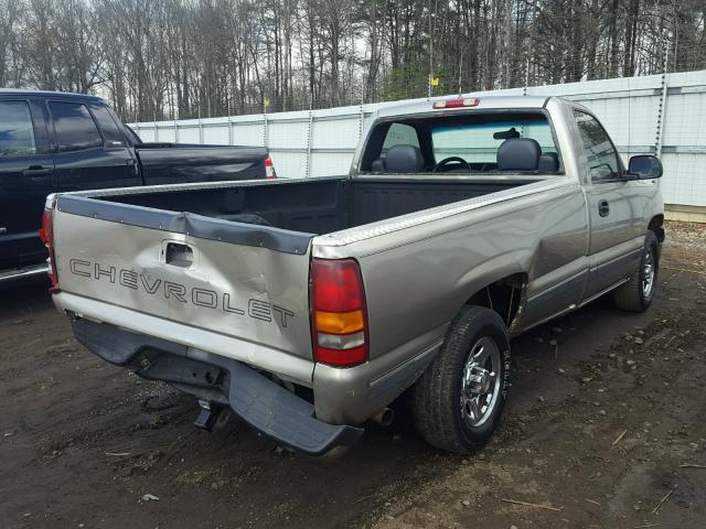 1GCEC14W0YE316613 - 2000 CHEVROLET SILVERADO GRAY photo 4