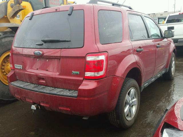 1FMCU0DGXCKC02485 - 2012 FORD ESCAPE XLT RED photo 4