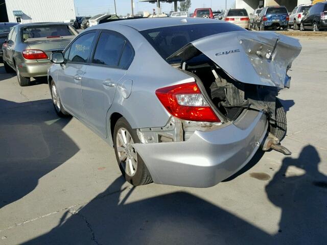 2HGFB2F97CH504505 - 2012 HONDA CIVIC EXL SILVER photo 3