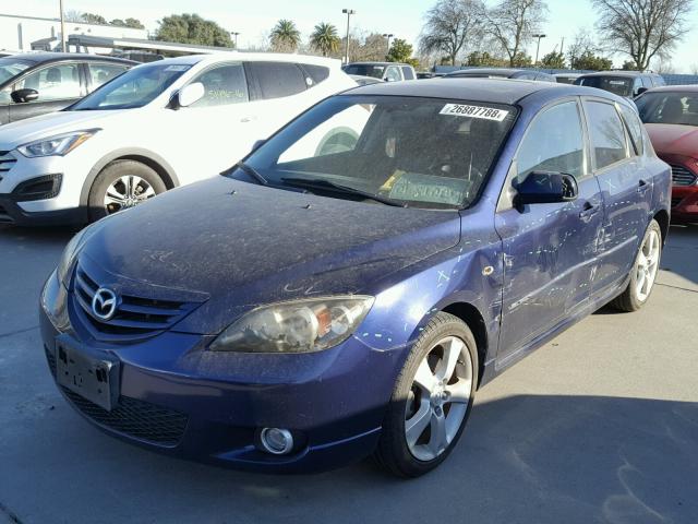 JM1BK343941132103 - 2004 MAZDA 3 HATCHBAC BLUE photo 2