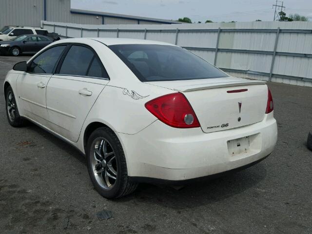 1G2ZG58B574194263 - 2007 PONTIAC G6 BASE WHITE photo 3