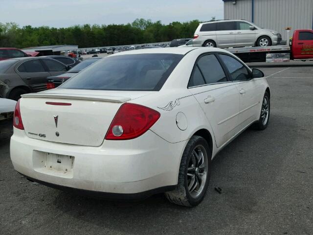 1G2ZG58B574194263 - 2007 PONTIAC G6 BASE WHITE photo 4