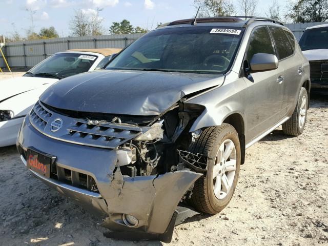 JN8AZ08T86W430460 - 2006 NISSAN MURANO SL GRAY photo 2