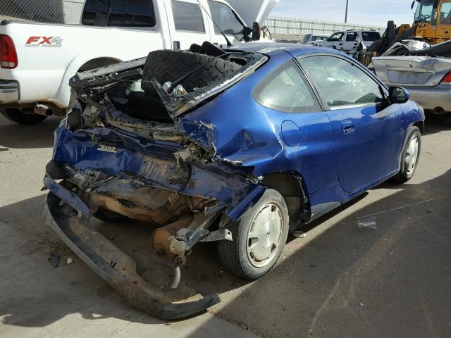 JHMZE13782T000772 - 2002 HONDA INSIGHT BLUE photo 4