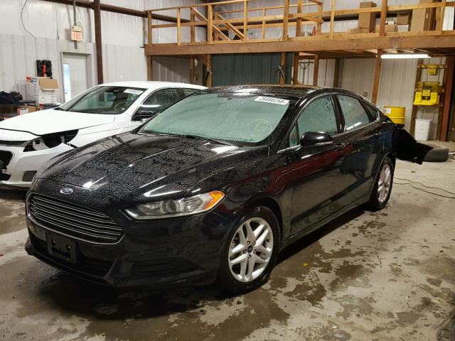 3FA6P0H73GR345109 - 2016 FORD FUSION SE BLACK photo 2