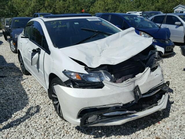 19XFB2F98FE015030 - 2015 HONDA CIVIC EXL WHITE photo 1
