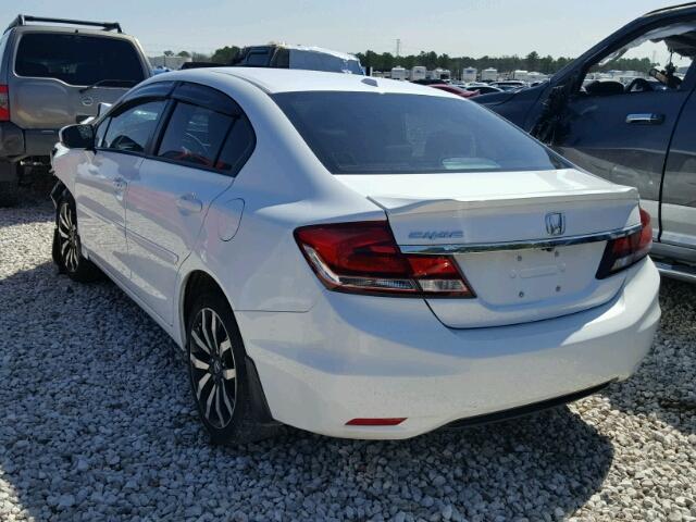 19XFB2F98FE015030 - 2015 HONDA CIVIC EXL WHITE photo 3