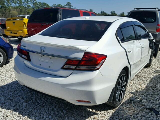 19XFB2F98FE015030 - 2015 HONDA CIVIC EXL WHITE photo 4