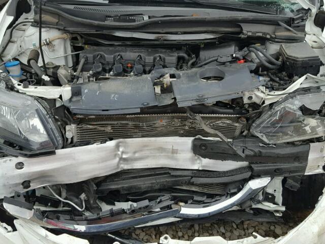 19XFB2F98FE015030 - 2015 HONDA CIVIC EXL WHITE photo 7