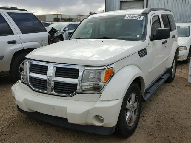 1D8GT28K78W288830 - 2008 DODGE NITRO SXT WHITE photo 2