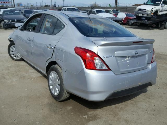 3N1CN7AP6GL814852 - 2016 NISSAN VERSA S SILVER photo 3