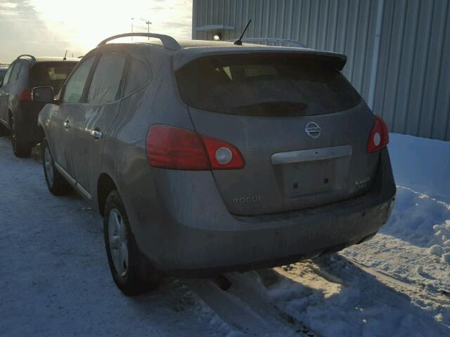 JN8AS5MV5DW135208 - 2013 NISSAN ROGUE S GRAY photo 3