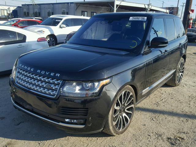 SALGS2EF9GA273906 - 2016 LAND ROVER RANGE ROVE BLACK photo 2