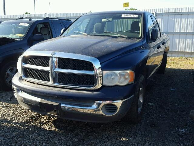 1D7HA18Z43J509022 - 2003 DODGE RAM 1500 S BLUE photo 2