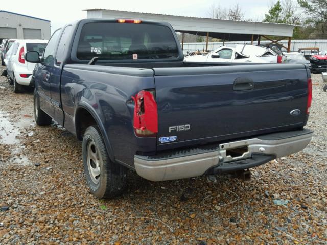 1FTRX18L0XNB27321 - 1999 FORD F150 BLUE photo 3